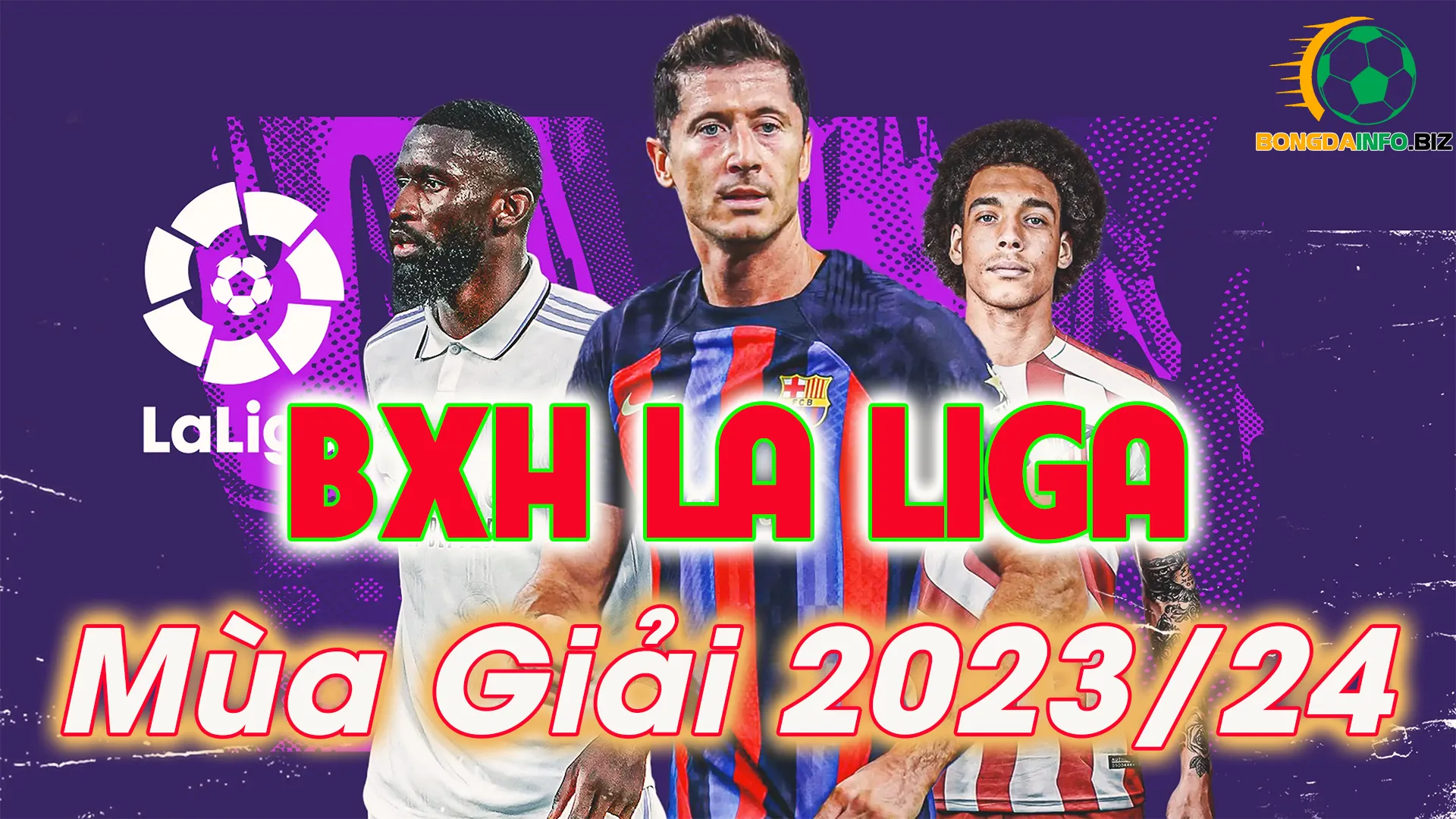 BXH TBN - BXH La Liga 2023/24