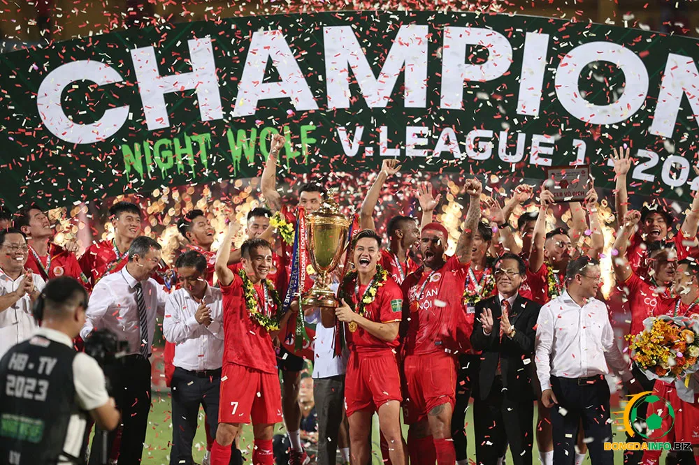 Đội bóng Công An Hà Nội dành chức vô địch V-League