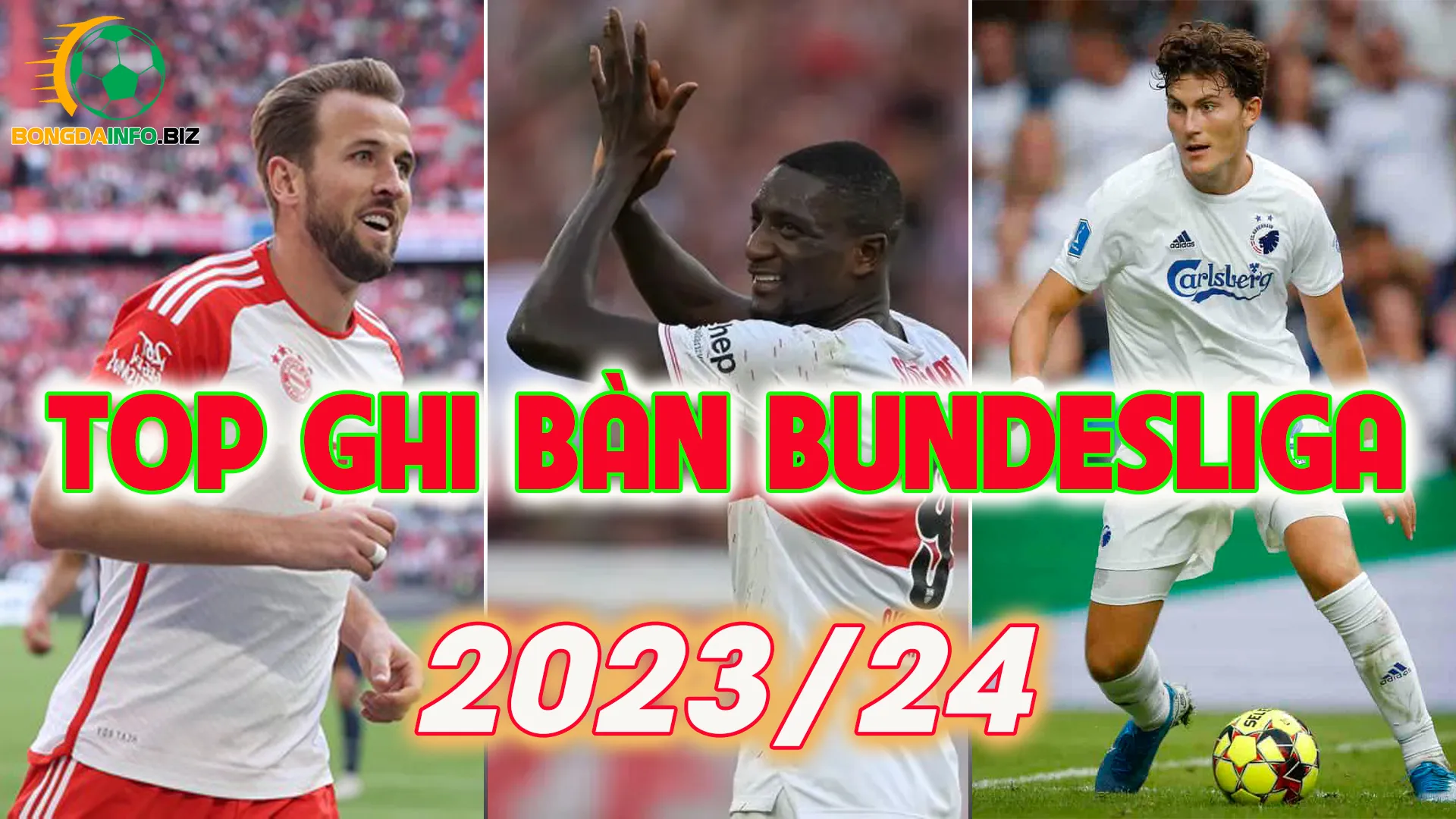 Top ghi bàn Bundesliga mùa giải 2023/2024 mới nhất và chính xác nhất