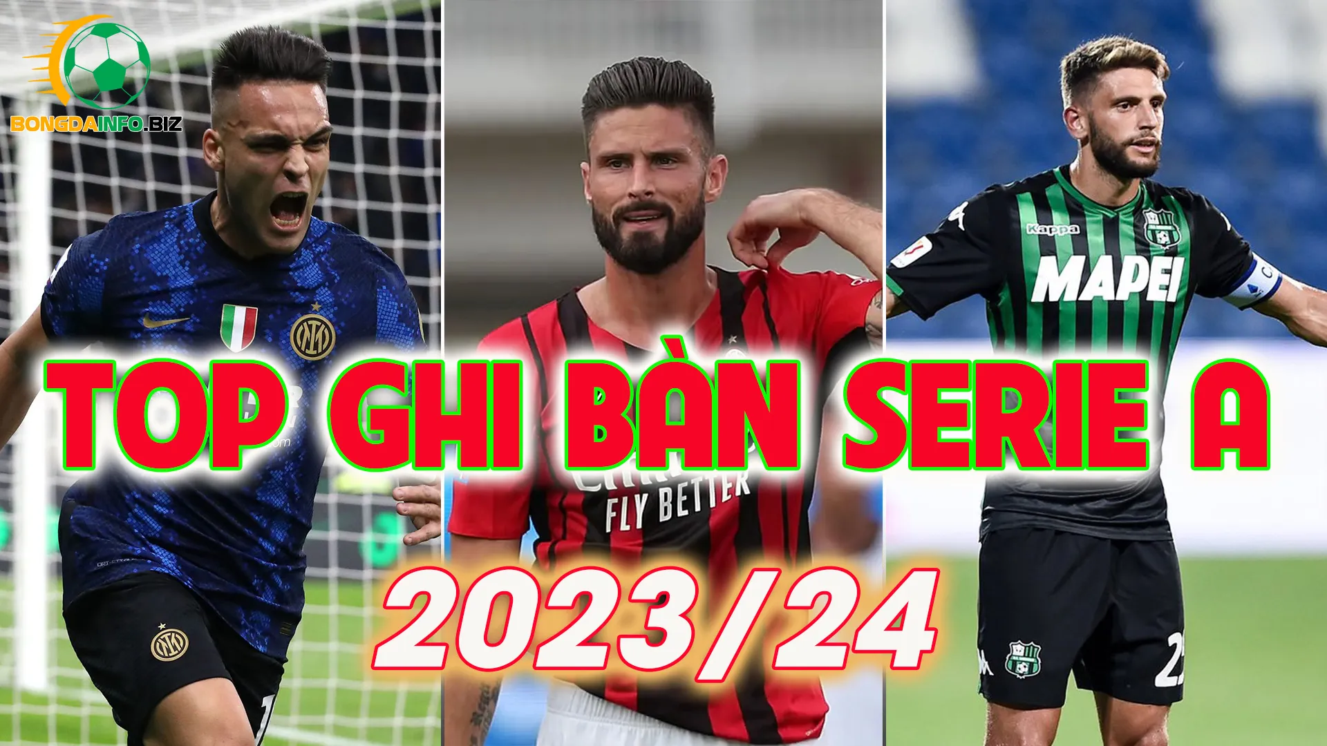 Top ghi bàn Serie A mùa giải 2023/24